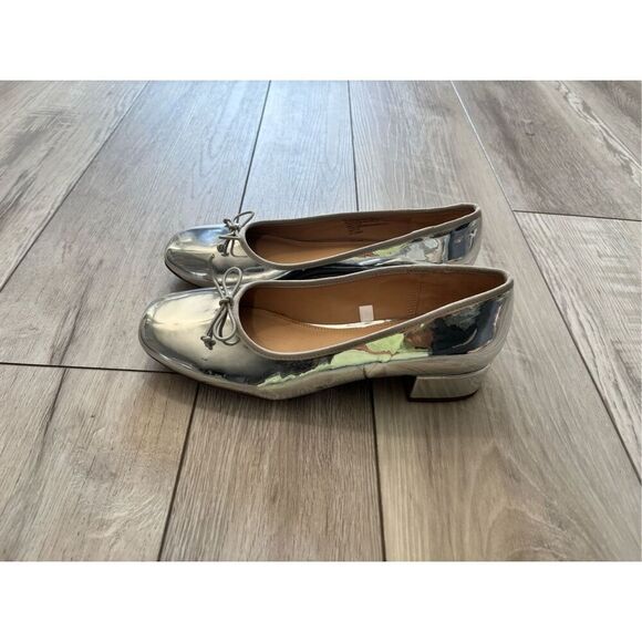 A NEW DAY Women's Joy Ballet Pumps Silver Size 6 - Picture 3 of 11